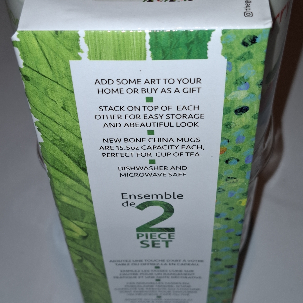 BNIB World of Eric Carle Very Hungry Caterpillar Stackable Coffee Mug Set Of 2. - Picture 4 of 7